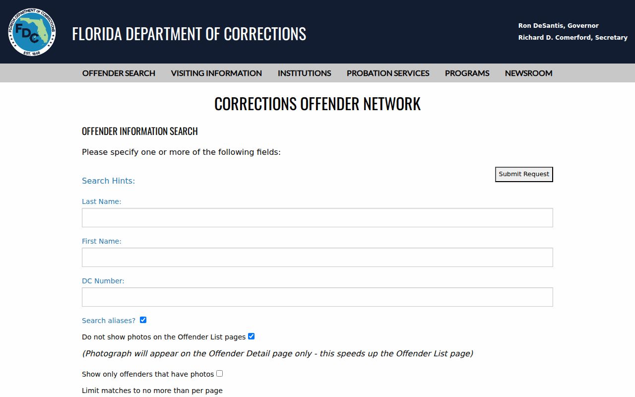 Volusia County previous residents Florida offender search