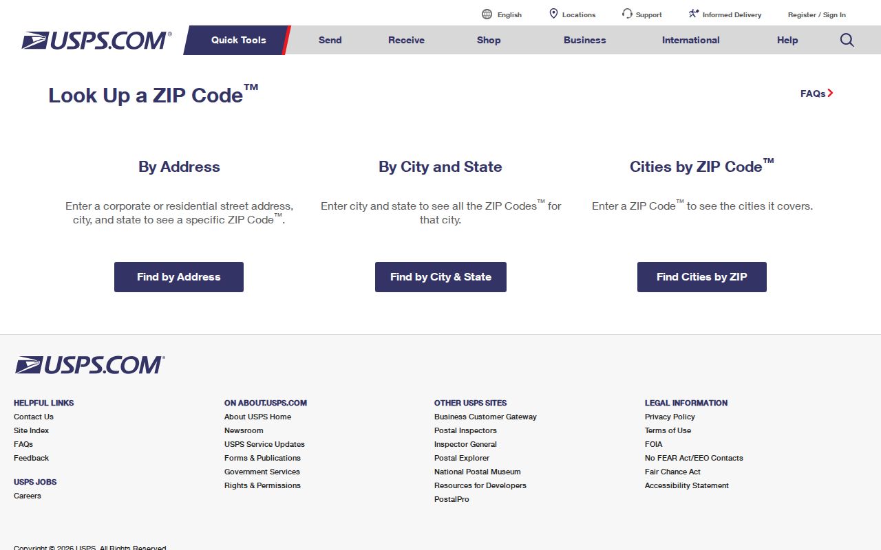 Volusia County ZIP code directory USPS lookup